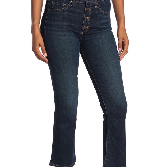 VERONICA BEARD Carolyn High Rise Baby Bootcut Midn - Picture 1 of 3